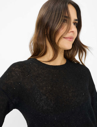 BRAX LESLEY Strickpullover - Midnight Glitter Black - 90191000 31-2297-02