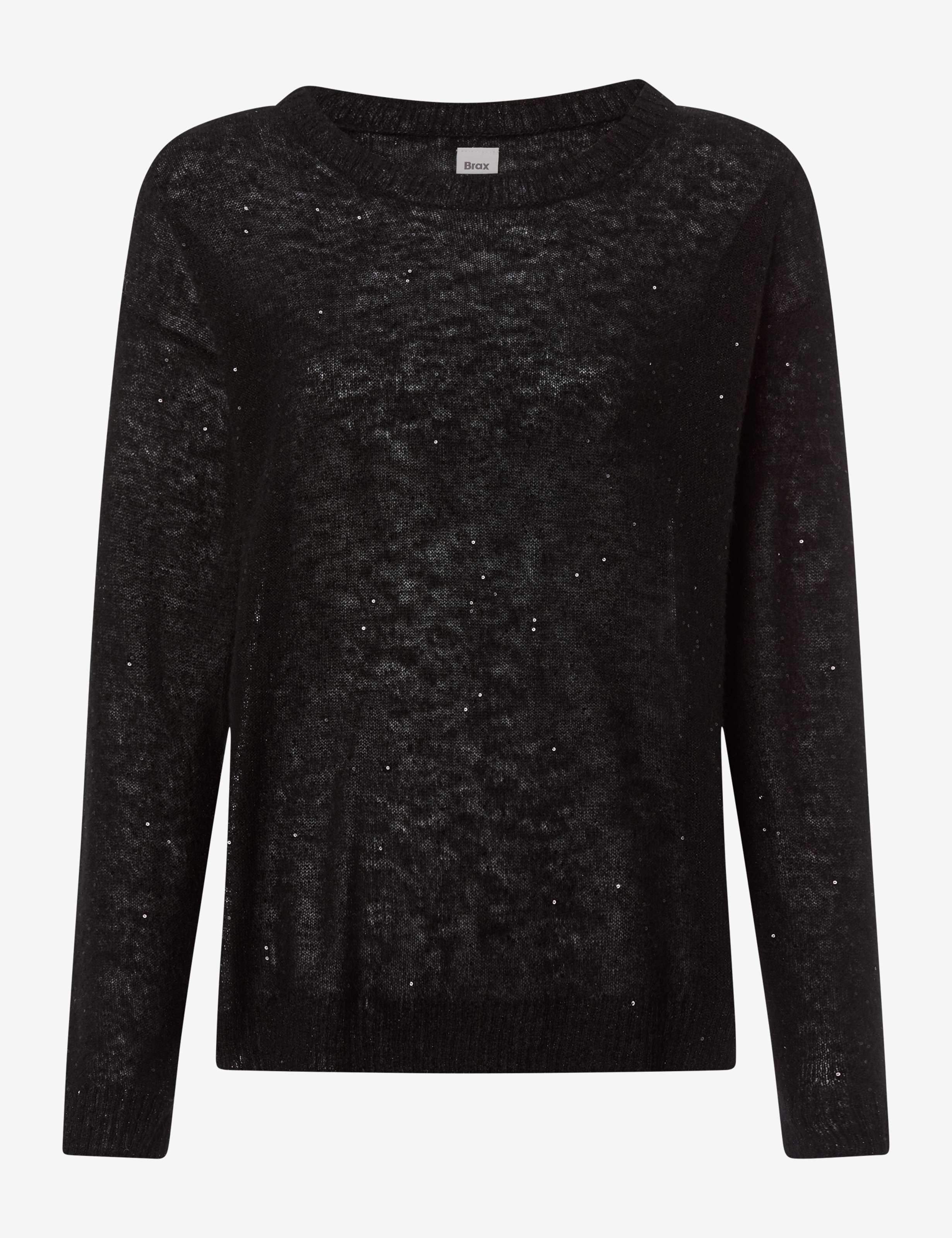 BRAX LESLEY Strickpullover - Midnight Glitter Black - 90191000 31-2297-02