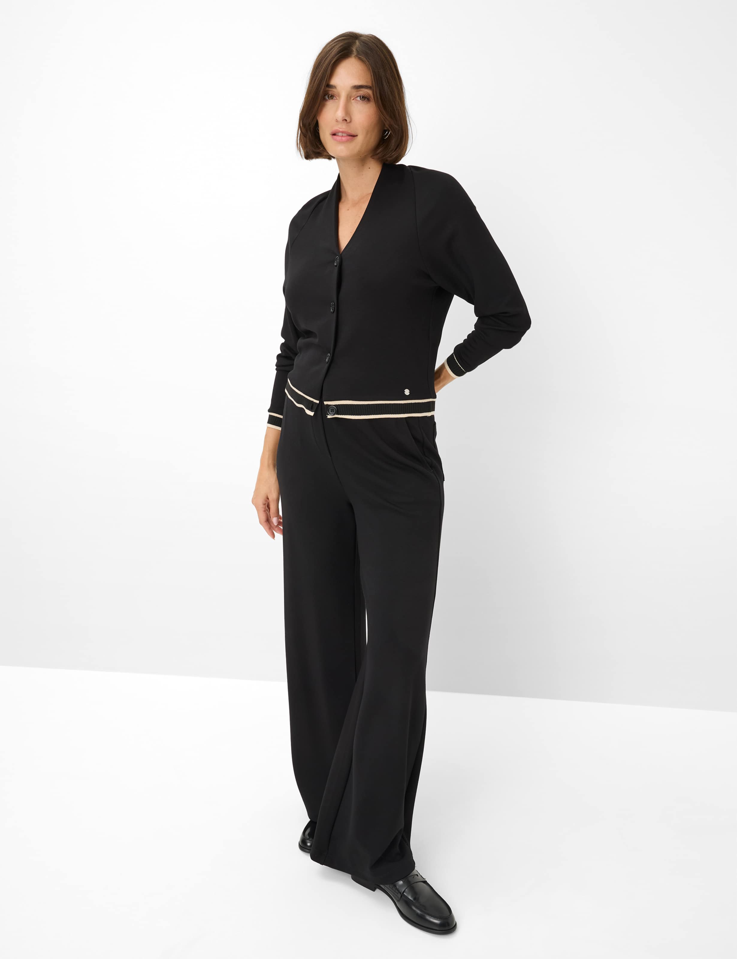 BRAX BELE.L Strickjacke Cardigan - Moonless Noir - 90653100 37-3808-02 von BRAX