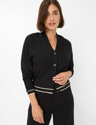 BRAX BELE.L Strickjacke Cardigan - Moonless Noir - 90653100 37-3808-02