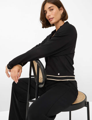 BRAX BELE.L Strickjacke Cardigan - Moonless Noir - 90653100 37-3808-02