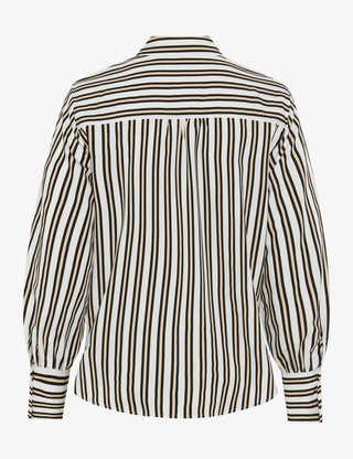 BRAX VIC Langarm Bluse - Seaside Sahara Stripe - 94126000 41-8857-02