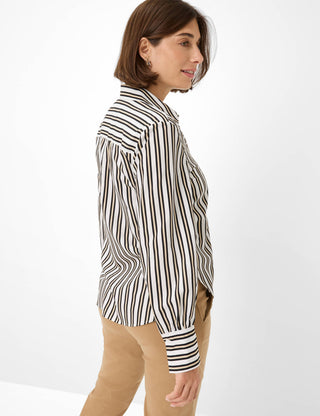 BRAX VIC Langarm Bluse - Seaside Sahara Stripe - 94126000 41-8857-02