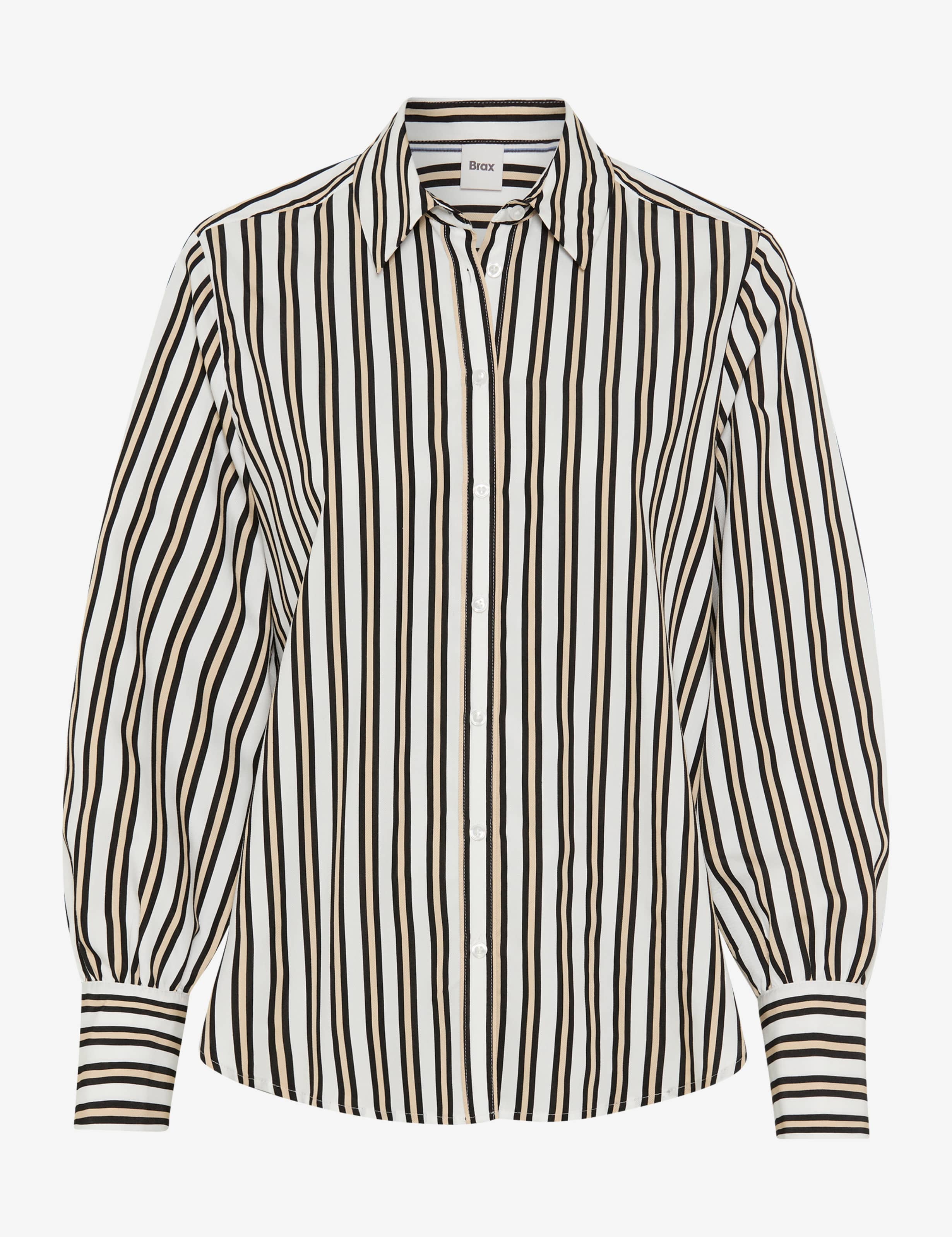 BRAX VIC Langarm Bluse - Seaside Sahara Stripe - 94126000 41-8857-02