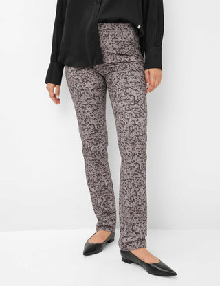 BRAX MARY Hose - Stone Leopard Smoke - 9811220 77-1728-06