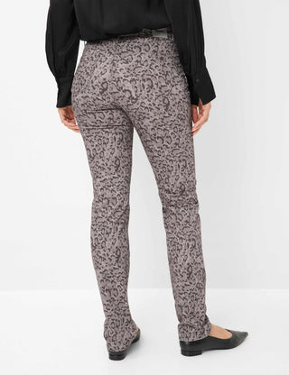 BRAX MARY Hose - Stone Leopard Smoke - 9811220 77-1728-06