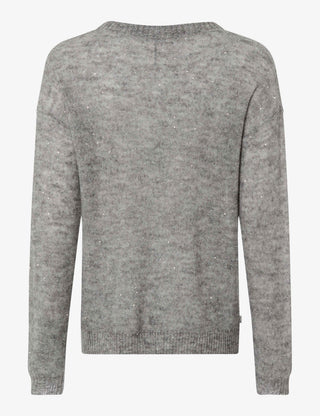 BRAX LESLEY Pullover/Longsleeve - Stardust Heather Grey - 90191000 31-2297-08
