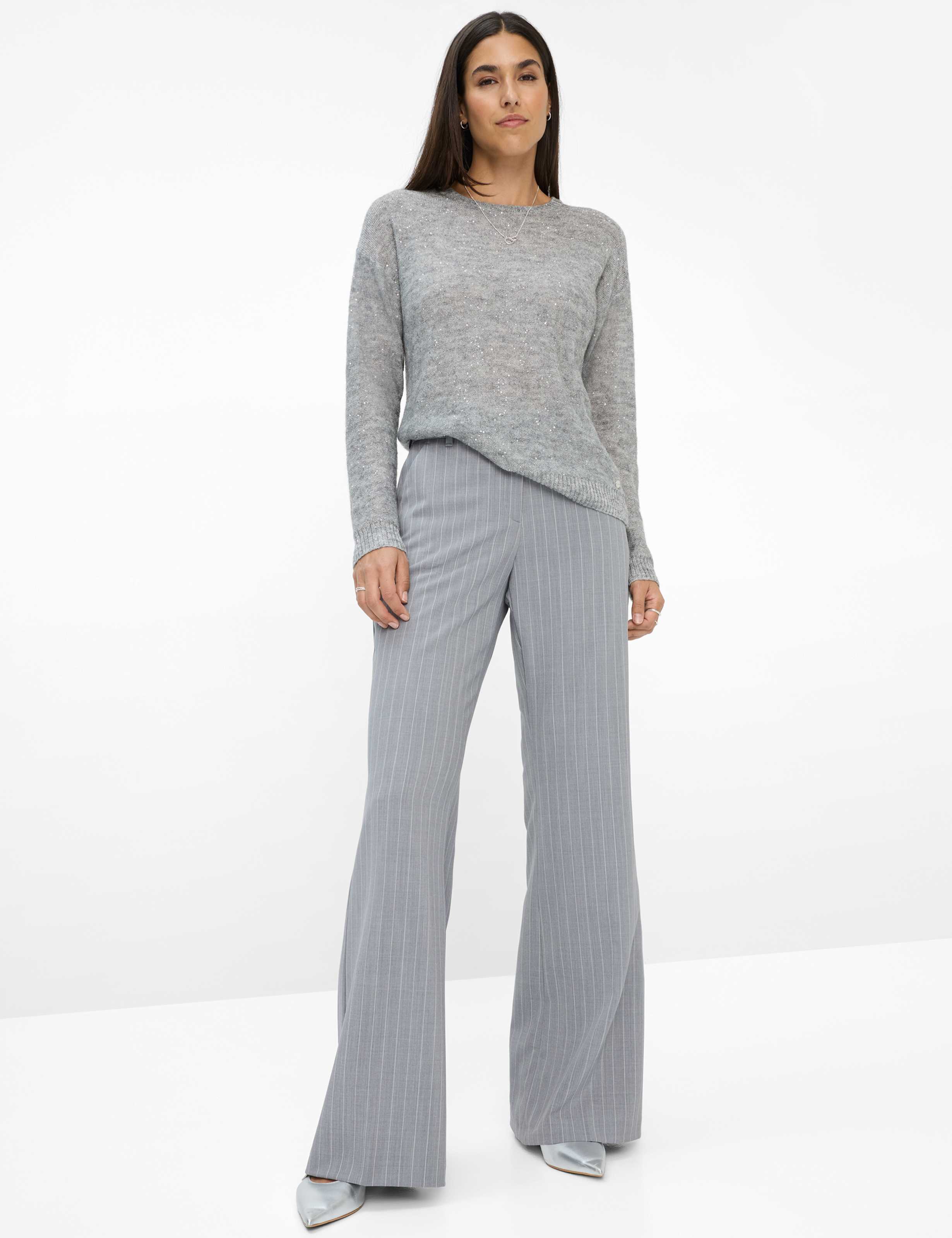 BRAX LESLEY Pullover/Longsleeve - Stardust Heather Grey - 90191000 31-2297-08 von BRAX
