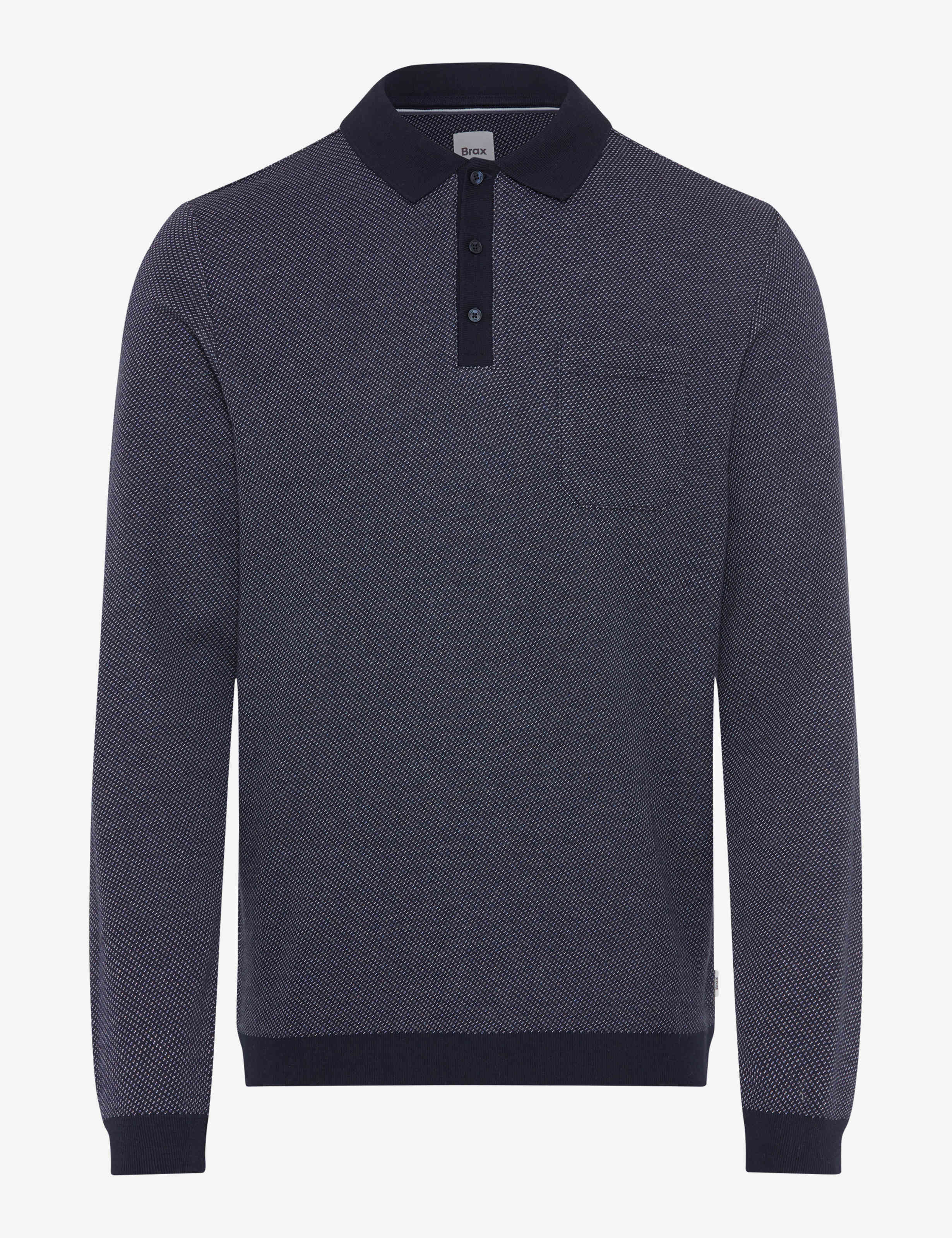 BRAX PAROS JBT Pullover/Longsleeve - Midnight Jacquard Blue - 70434500 21-4217-13