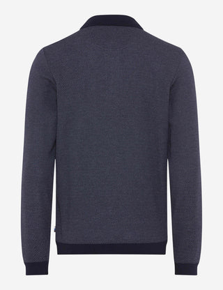 BRAX PAROS JBT Pullover/Longsleeve - Midnight Jacquard Blue - 70434500 21-4217-13