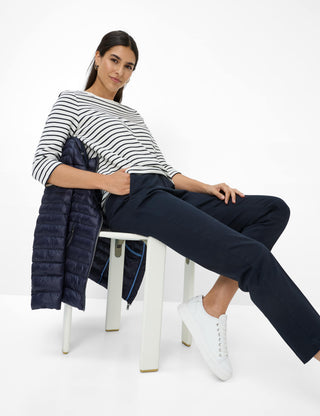 BRAX BONNIE Pullover/Longsleeve - Ivory Navy Stripe - 90653500 31-6617-22
