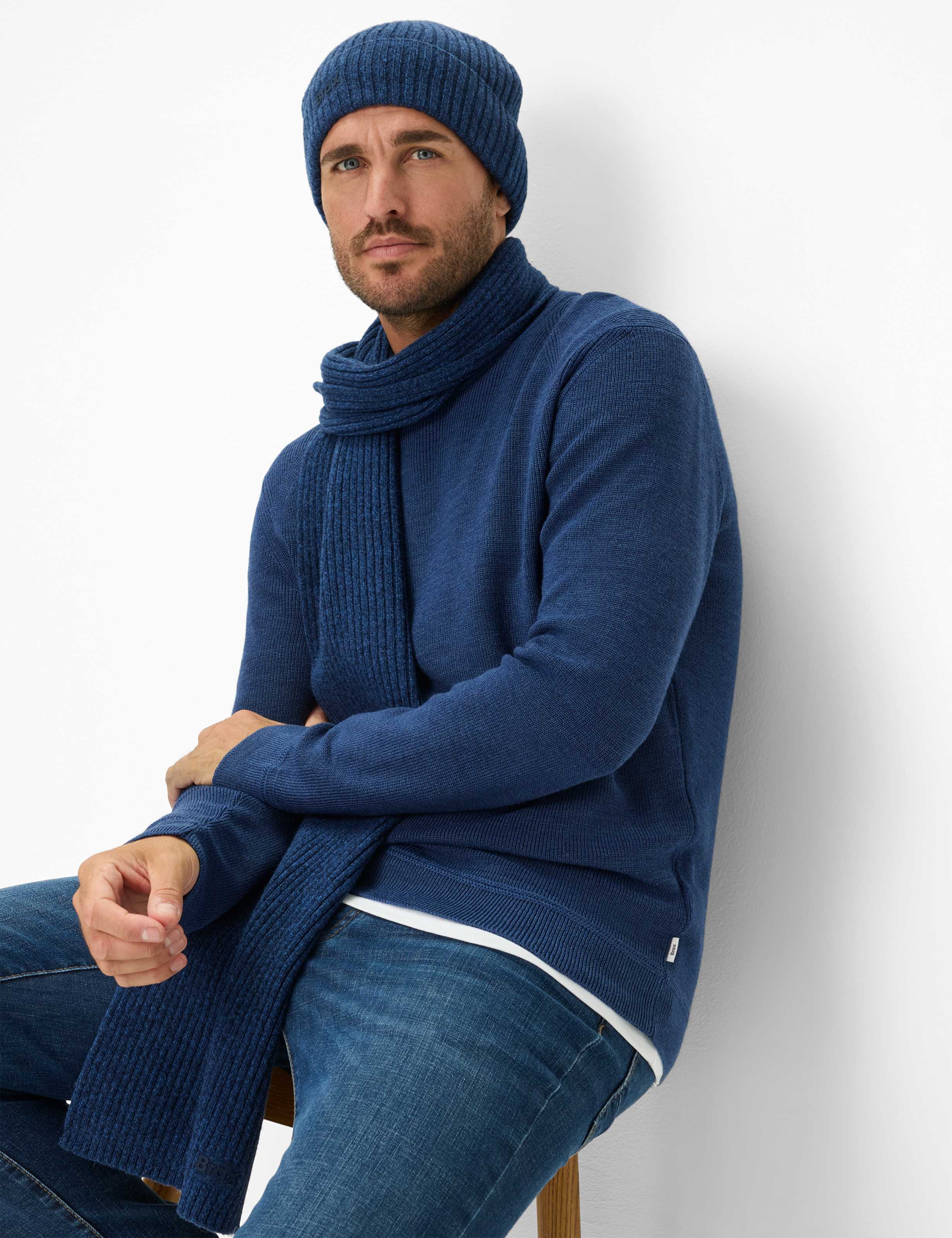 BRAX ROY Pullover/Longsleeve - Midnight Coast Blue - 70129300 21-2007-25 von BRAX