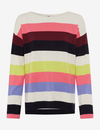 BRAX LIZ Pullover/Longsleeve - Sunset Garden Stripe - 90191900 37-2018-35