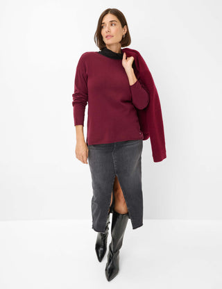 BRAX LIZ Strickpullover - Burgundy Whisper - 90192000 31-2007-40