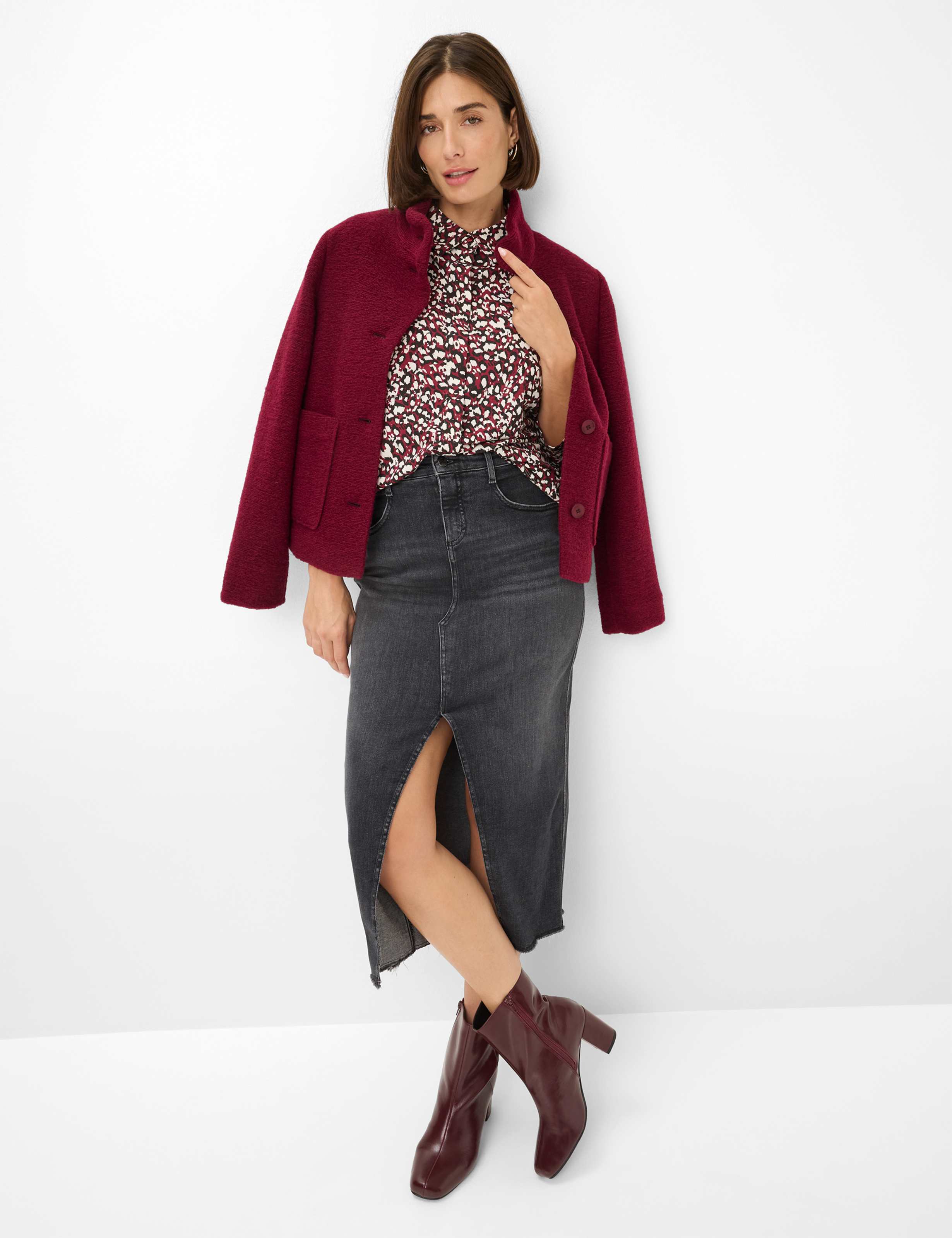 BRAX CELIA.M Bluse - Mulberry Mosaic - 90653800 31-3647-40 von BRAX