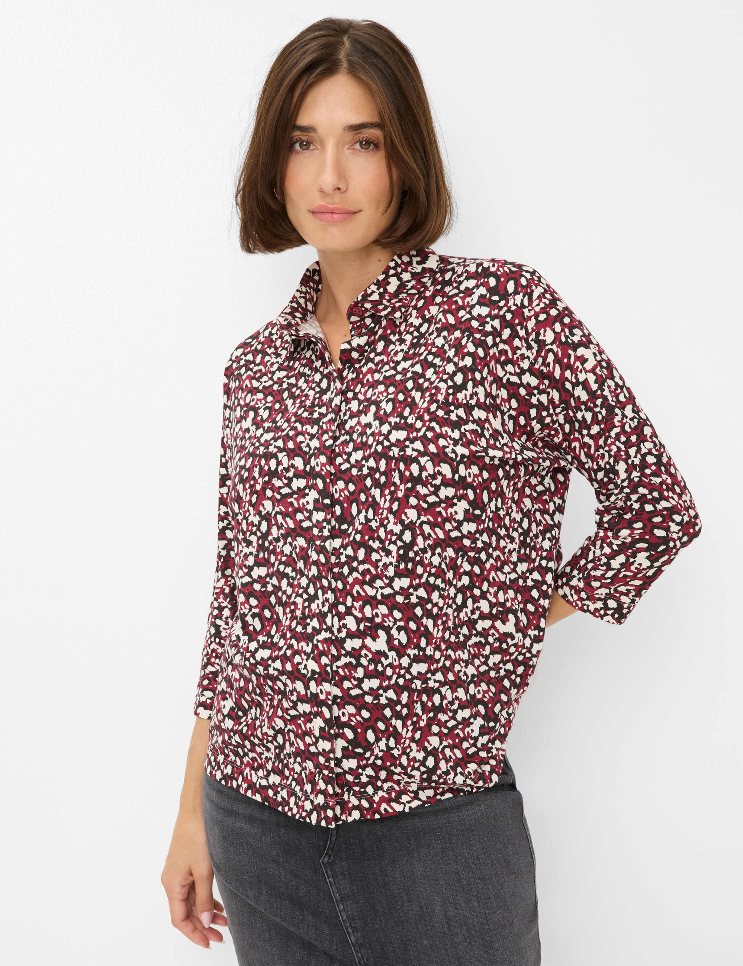 BRAX CELIA.M Bluse - Mulberry Mosaic - 90653800 31-3647-40 von BRAX