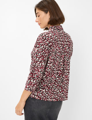 BRAX CELIA.M Bluse - Mulberry Mosaic - 90653800 31-3647-40