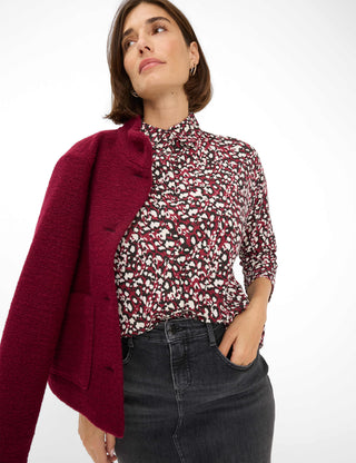 BRAX CELIA.M Bluse - Mulberry Mosaic - 90653800 31-3647-40