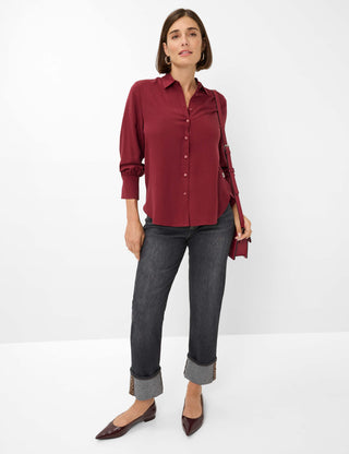 BRAX VIC Bluse - Velvet Rioja Red - 94126000 41-9107-40