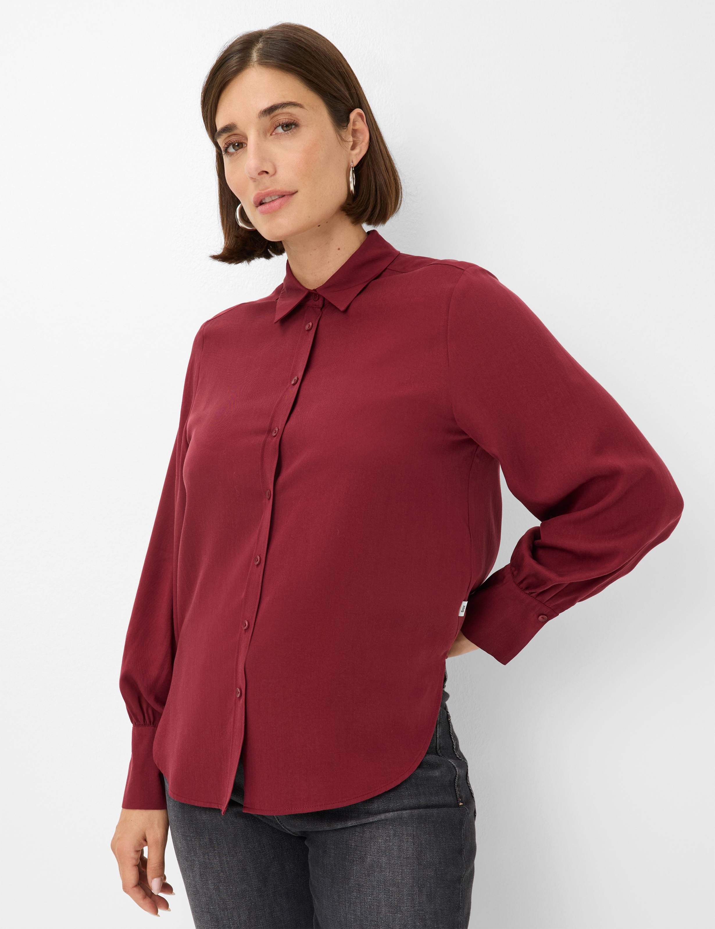 BRAX VIC Bluse - Velvet Rioja Red - 94126000 41-9107-40 von BRAX
