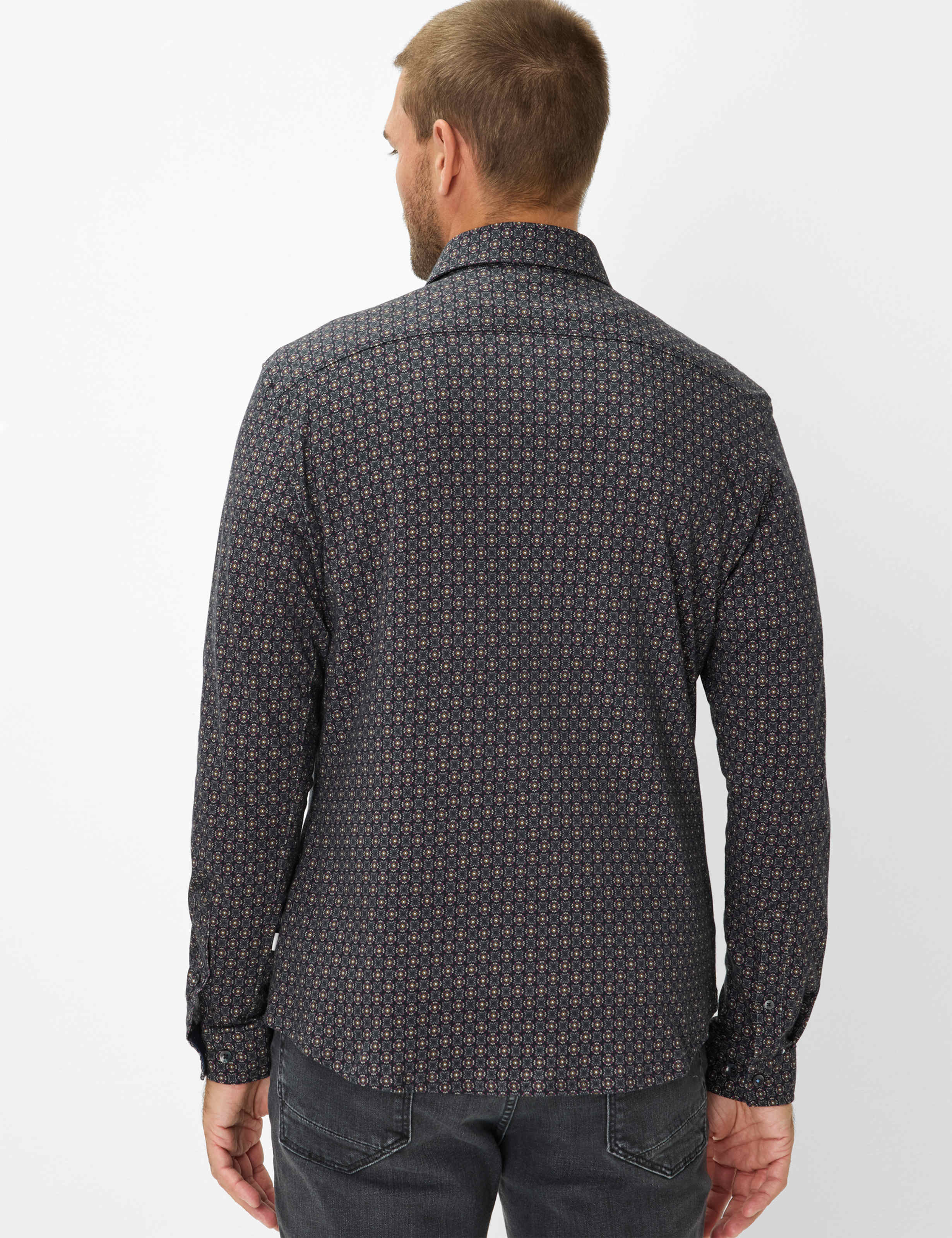 BRAX HAROLD JP Hemd - Midnight Rose Dot - 74422500 47-4028-41 von BRAX