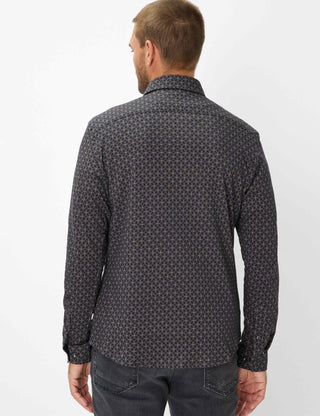 BRAX HAROLD JP Hemd - Midnight Rose Dot - 74422500 47-4028-41