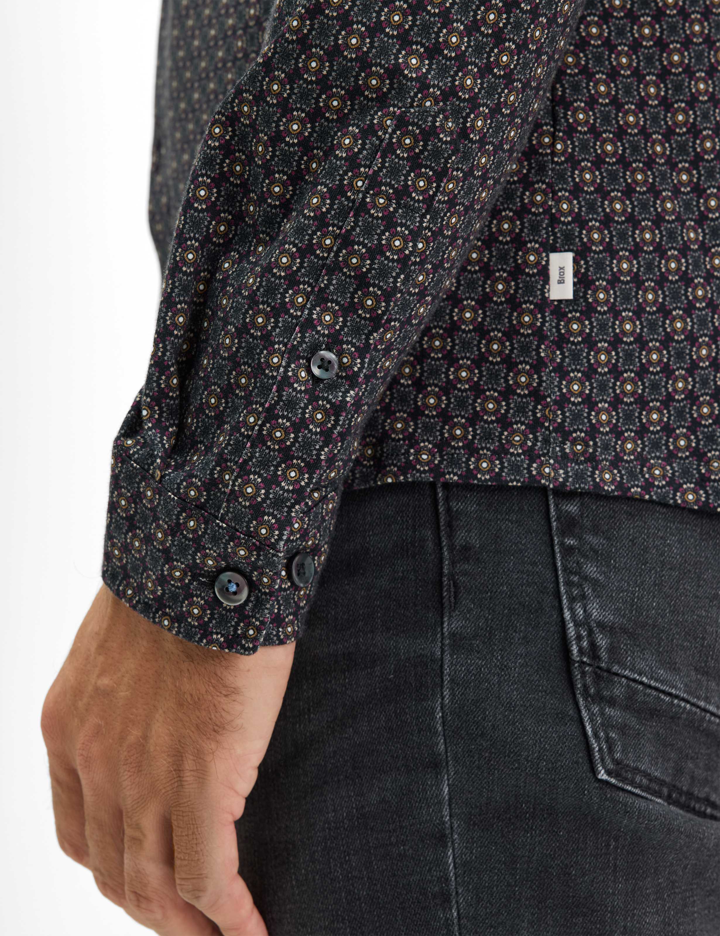 BRAX HAROLD JP Hemd - Midnight Rose Dot - 74422500 47-4028-41 von BRAX
