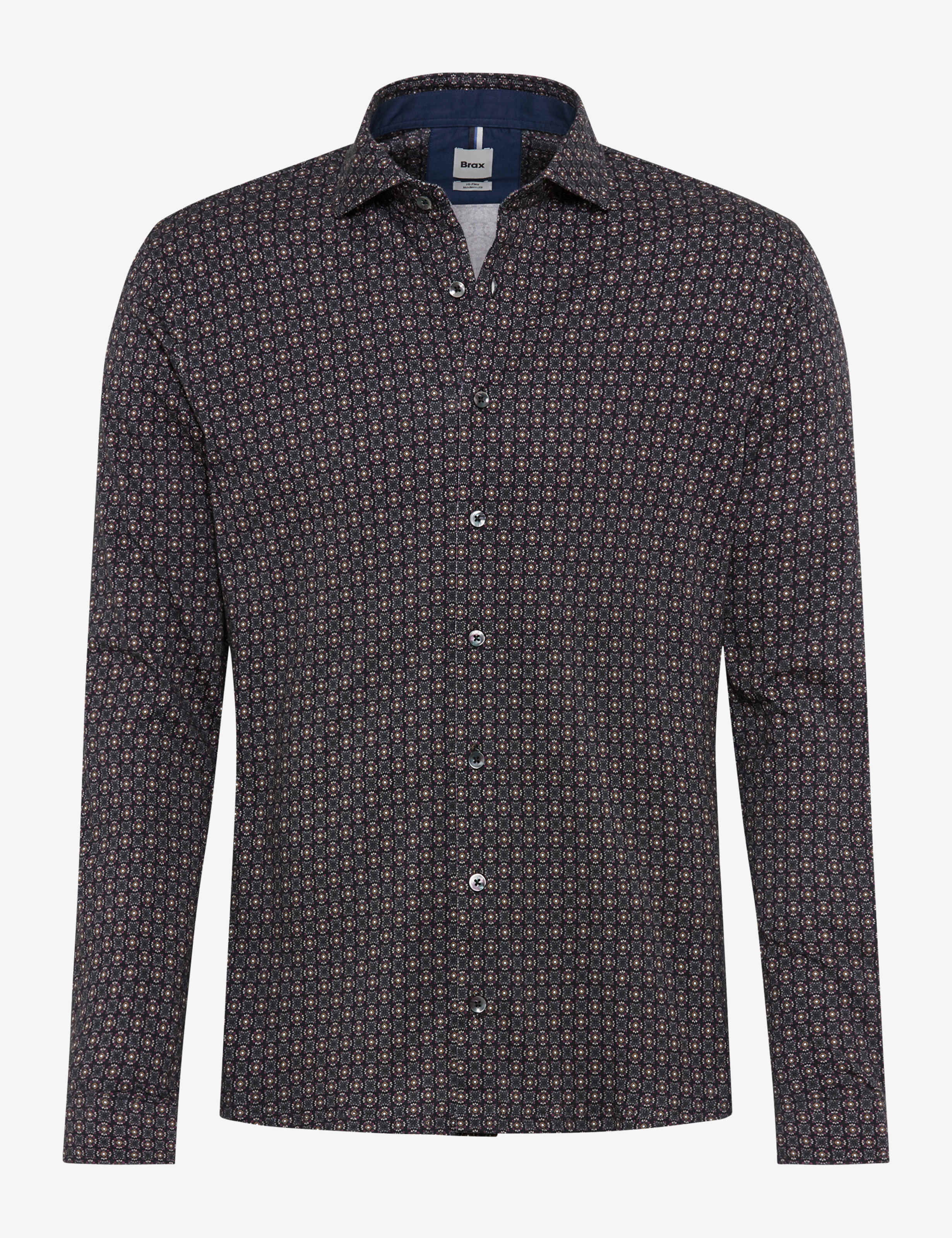 BRAX HAROLD JP Hemd - Midnight Rose Dot - 74422500 47-4028-41