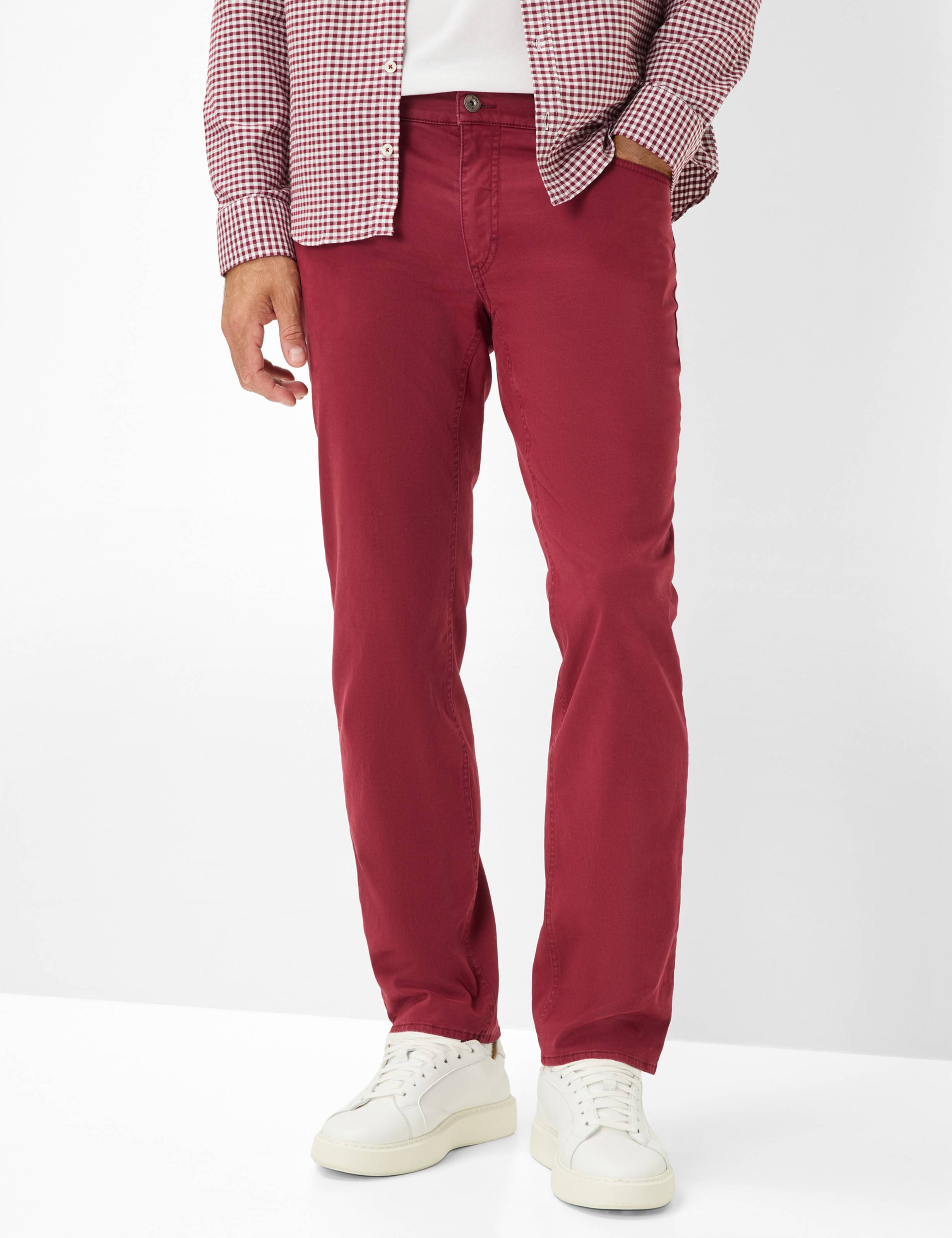 BRAX COOPER velvet - Crimson Bordeaux Red - 7863220 87-1208-43 von BRAX