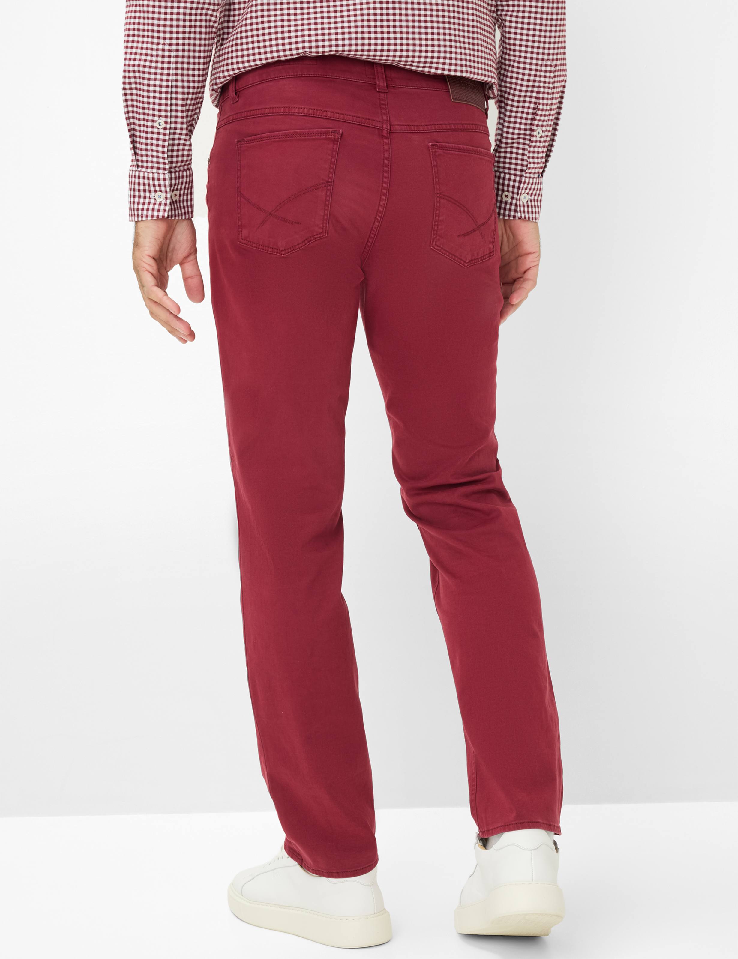 BRAX COOPER velvet - Crimson Bordeaux Red - 7863220 87-1208-43 von BRAX