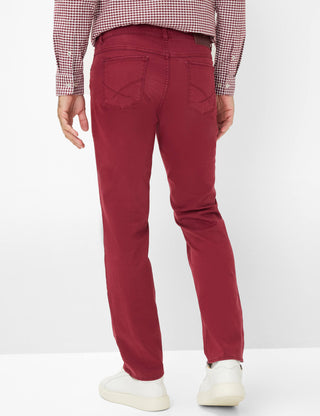 BRAX COOPER velvet - Crimson Bordeaux Red - 7863220 87-1208-43