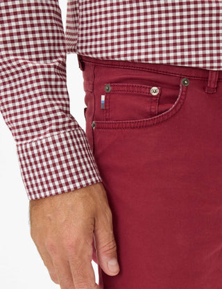 BRAX COOPER velvet - Crimson Bordeaux Red - 7863220 87-1208-43