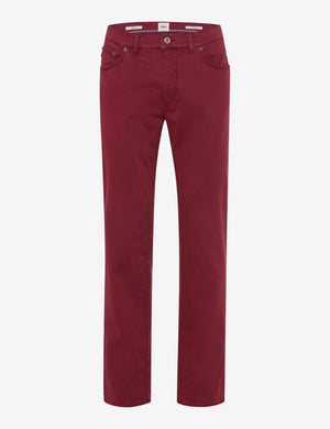BRAX COOPER velvet - Crimson Bordeaux Red - 7863220 87-1208-43