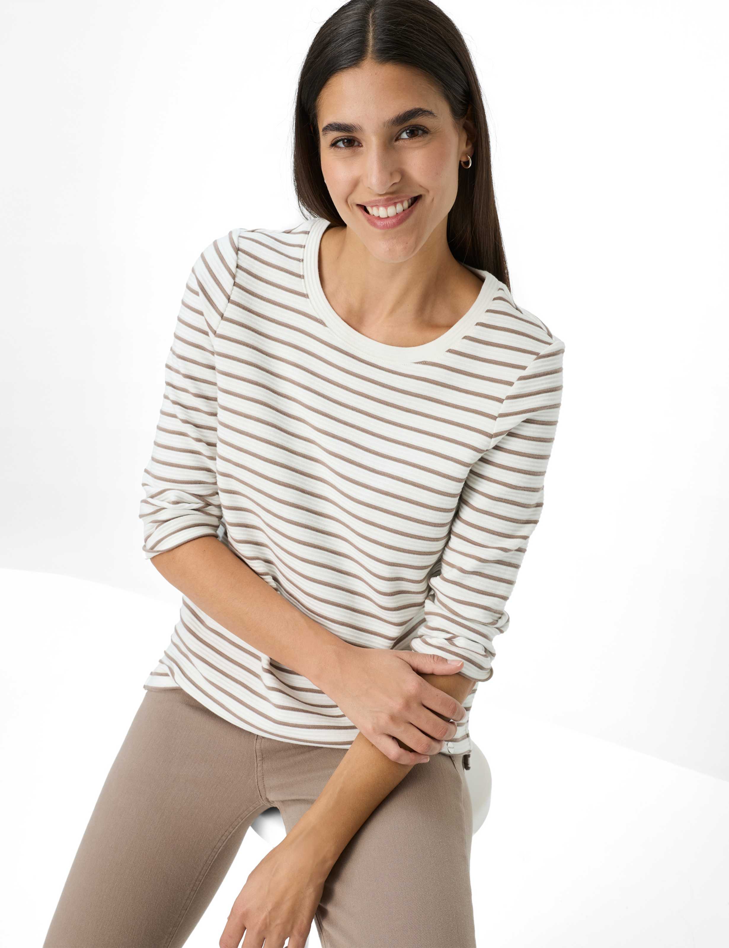 BRAX BONNIE Pullover/Longsleeve - Sandstone Harmony - 90653500 31-6617-53 von BRAX