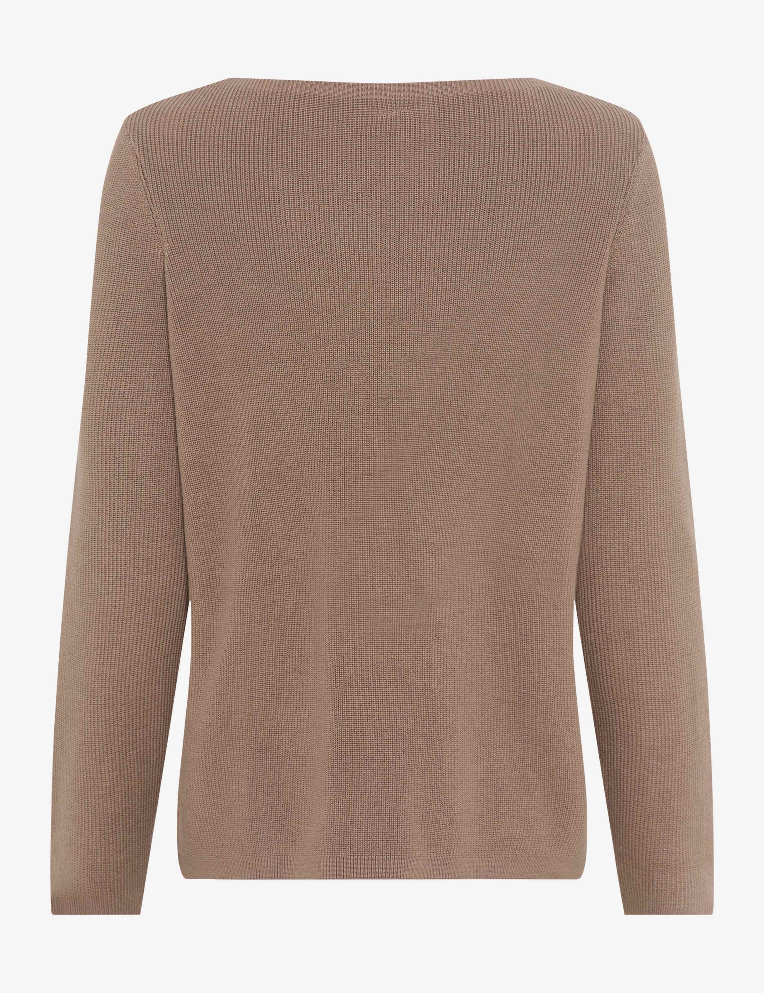 BRAX LESLEY Strickpullover - Taupe Whisper Brown - 90188500 37-4038-53
