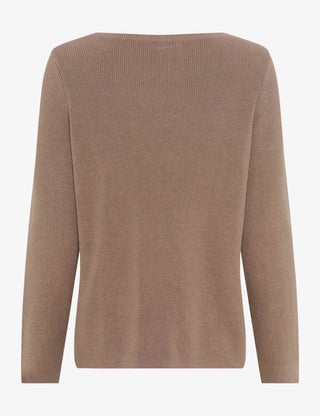 BRAX LESLEY Strickpullover - Taupe Whisper Brown - 90188500 37-4038-53