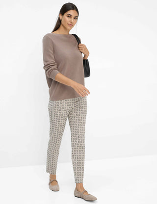 BRAX LESLEY Strickpullover - Taupe Whisper Brown - 90188500 37-4038-53