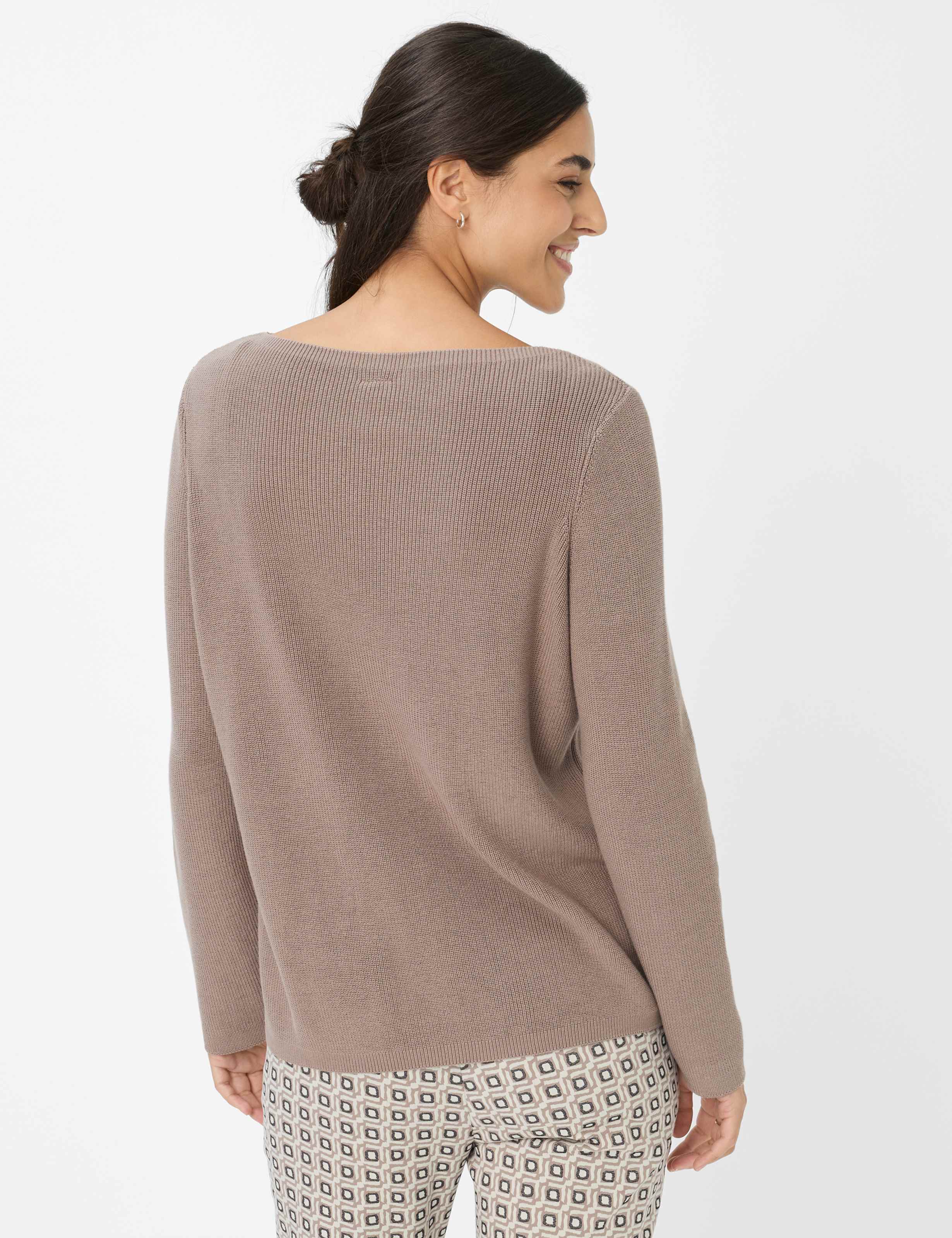 BRAX LESLEY Strickpullover - Taupe Whisper Brown - 90188500 37-4038-53 von BRAX