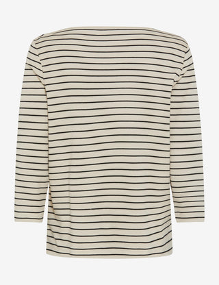 BRAX CIRA.M 3/4-Arm Shirt - Sandstone Stripes - 90651300 37-5868-60