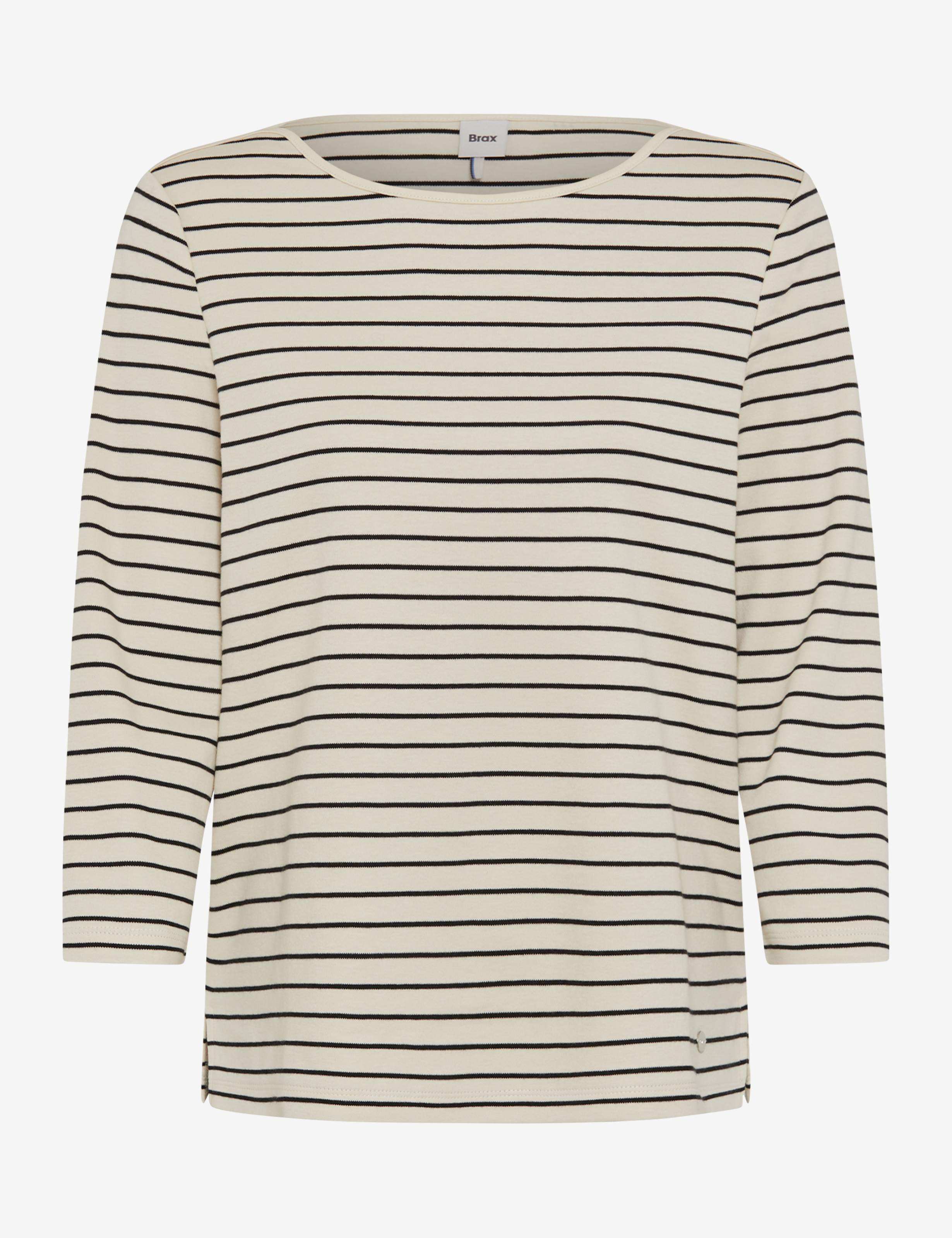 BRAX CIRA.M 3/4-Arm Shirt - Sandstone Stripes - 90651300 37-5868-60