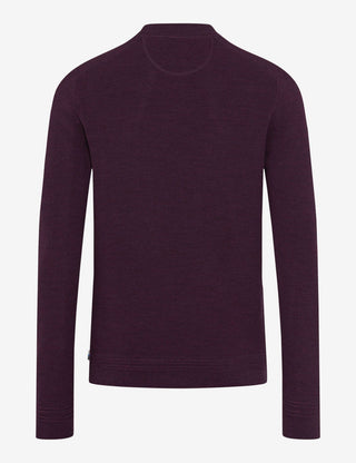 BRAX ROY Strickpullover Rundhals - Blackberry Violet - 70129300 21-2007-88