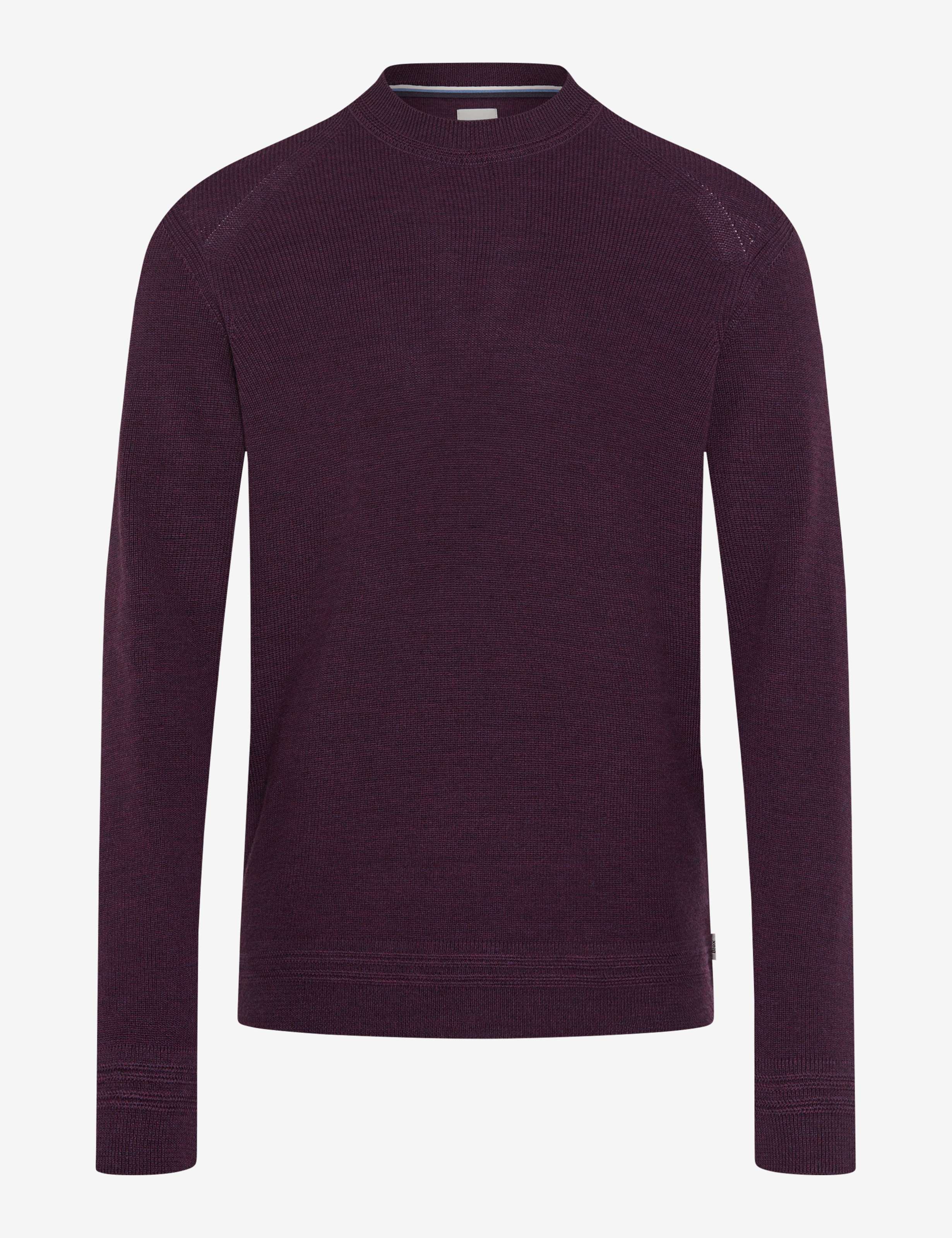 BRAX ROY Strickpullover Rundhals - Blackberry Violet - 70129300 21-2007-88