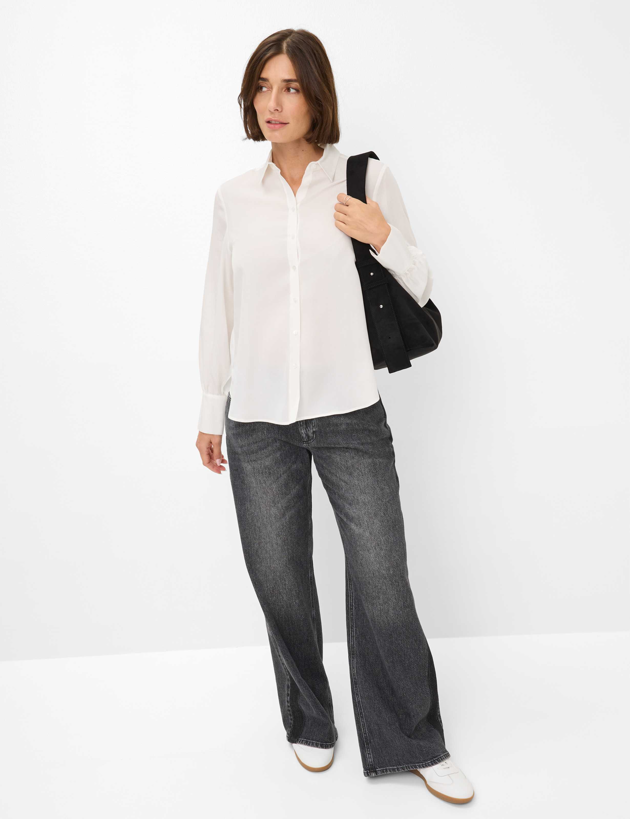 BRAX VIC Bluse - Misty Pearl White - 94126000 41-9107-98 von BRAX