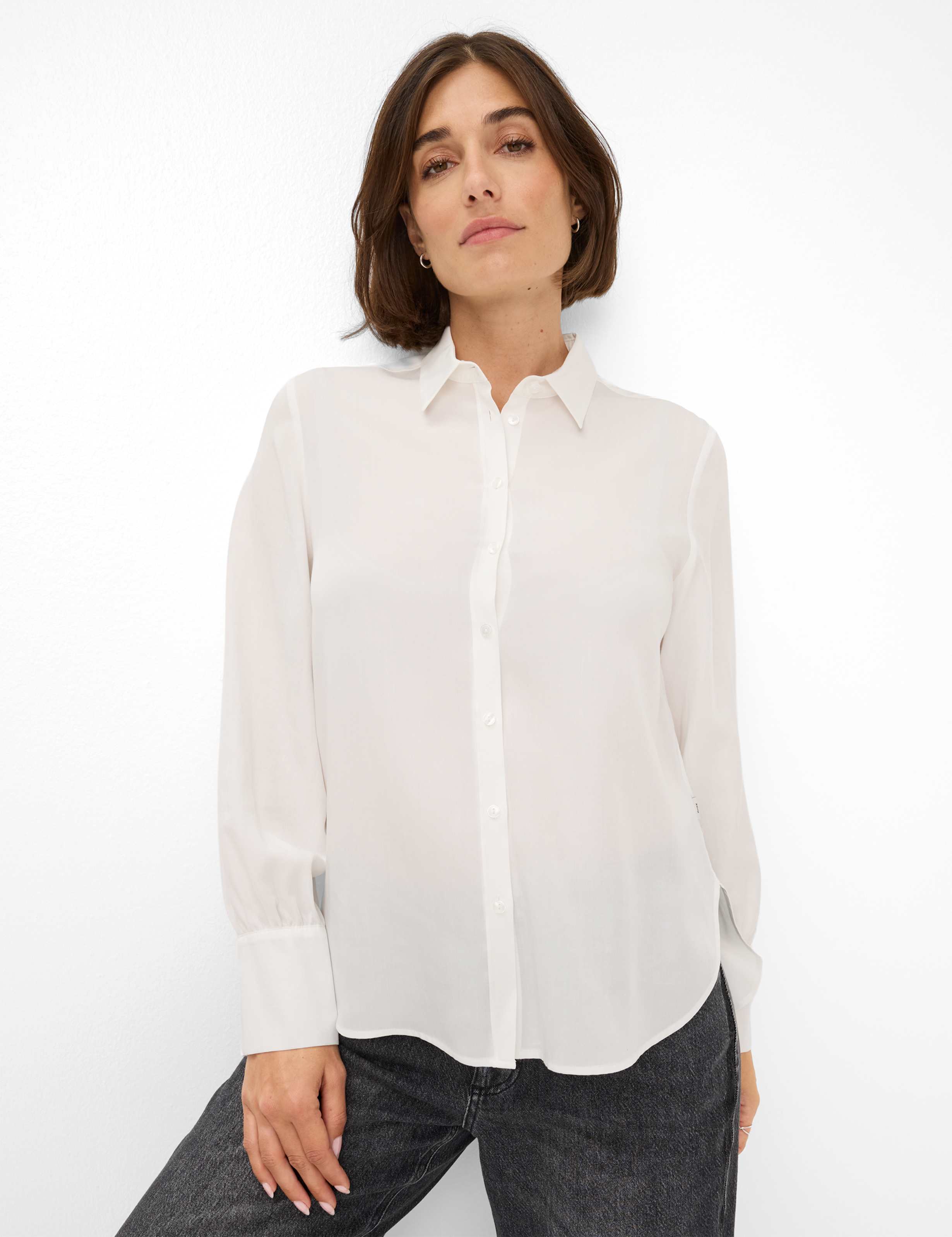 BRAX VIC Bluse - Misty Pearl White - 94126000 41-9107-98 von BRAX
