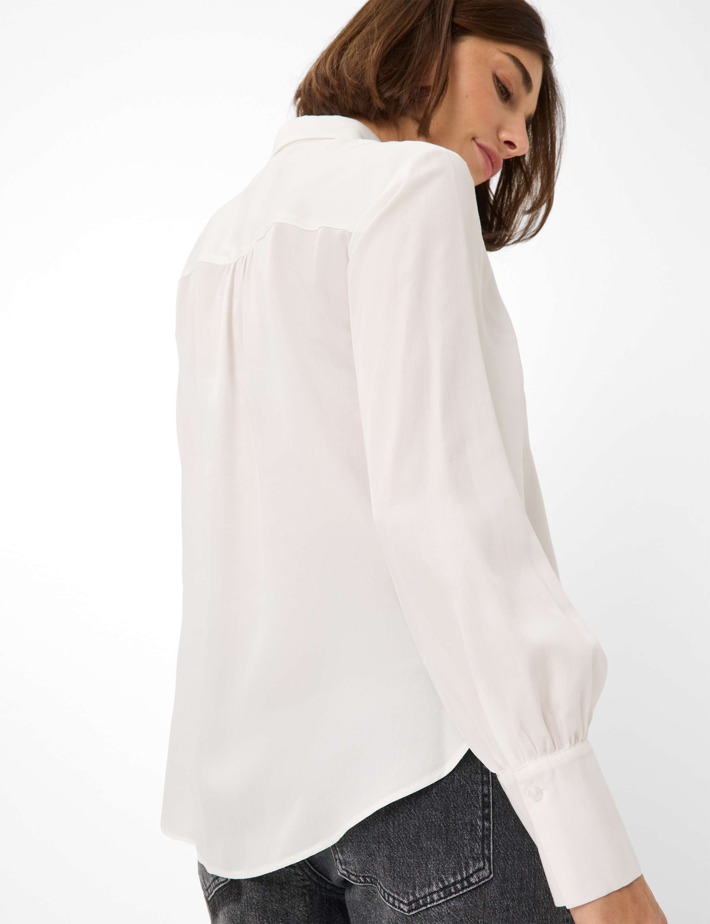 BRAX VIC Bluse - Misty Pearl White - 94126000 41-9107-98 von BRAX