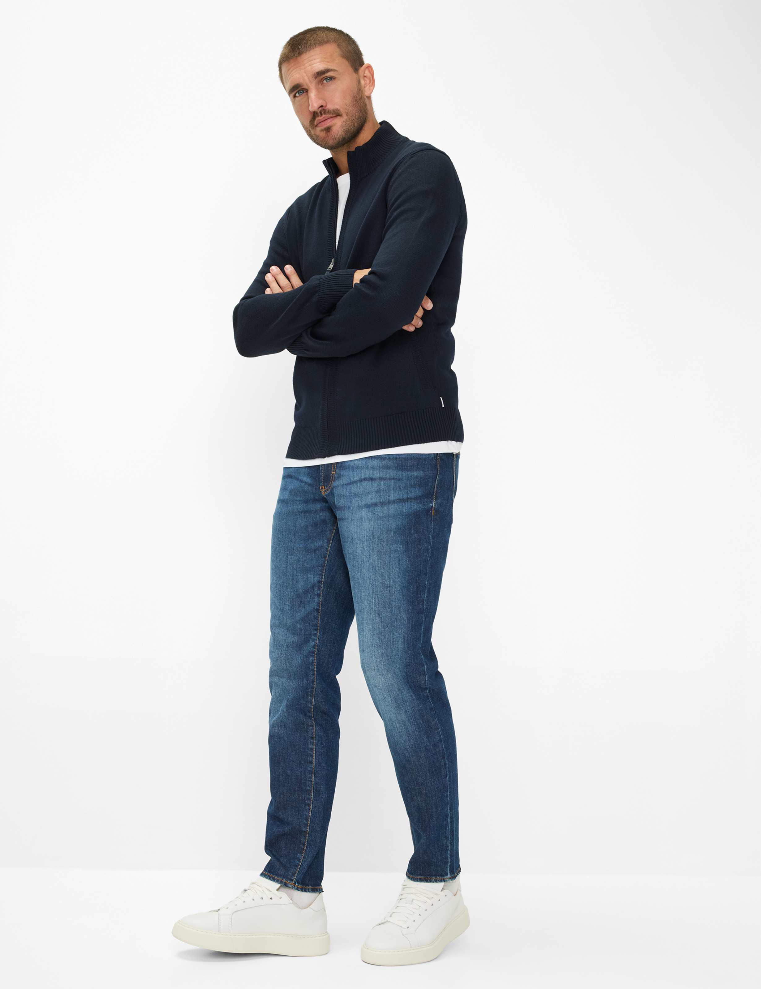 BRAX JAKE Strickjacke/Cardigan - Midnight Ink Blue - 70130200 21-2067-23 von BRAX