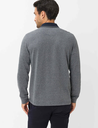 BRAX PHARELL Langarm Polo navy 70441500 70-0083-23