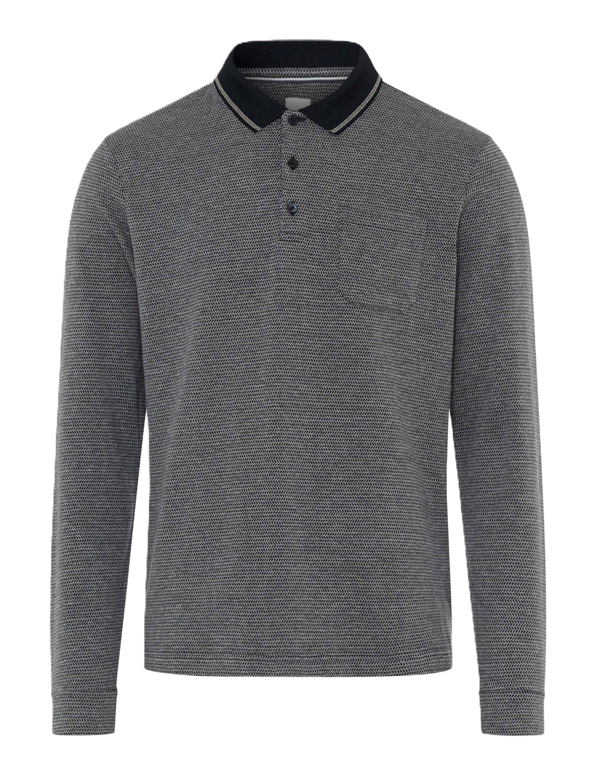 BRAX PHARELL Langarm Polo navy 70441500 70-0083-23 von BRAX