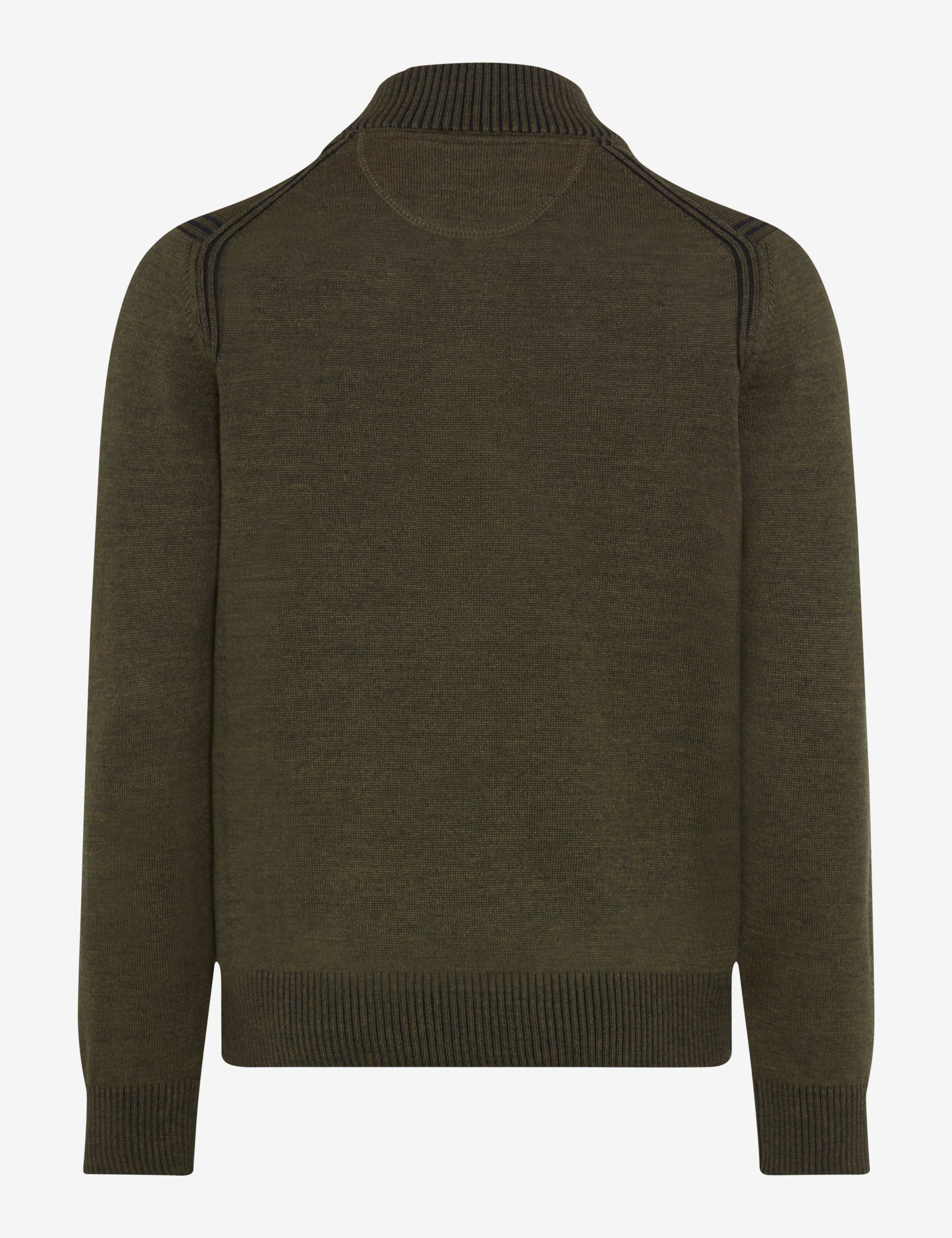 BRAX STEFFEN Langarm Pullover deep jungle 70130300 21-2067-30 von BRAX