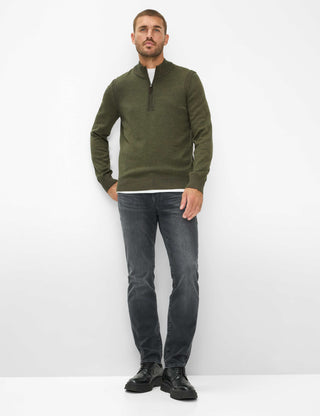 BRAX STEFFEN Langarm Pullover deep jungle 70130300 21-2067-30